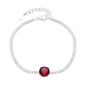 Pulsera punto de luz rubí