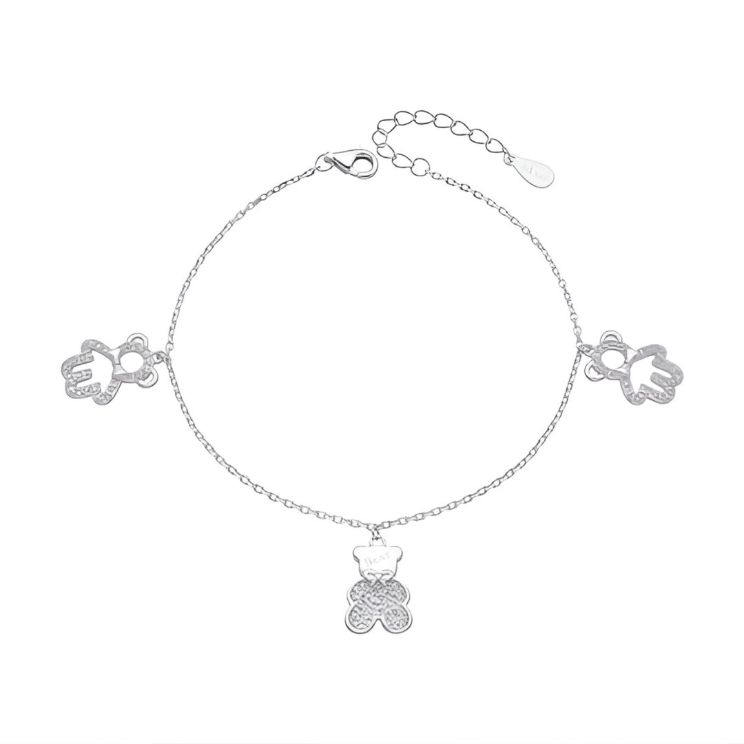 Pulsera de oso con microcirconia