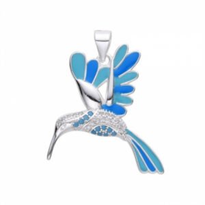 Dije de colibrí esmaltado