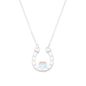 Gargantilla de herradura y corazón