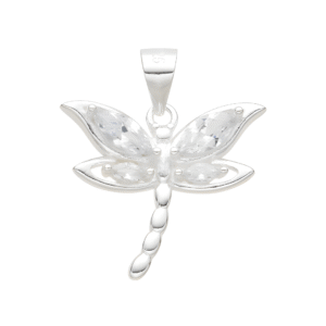 Dije de libélula diamantada blanca