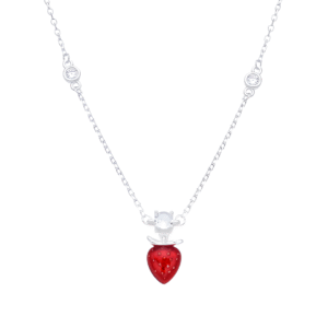 Gargantilla de fresa diamantada