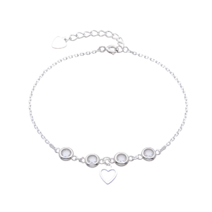 Pulsera de corazones y puntos de luz