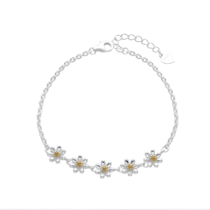 Pulsera de margaritas lisa