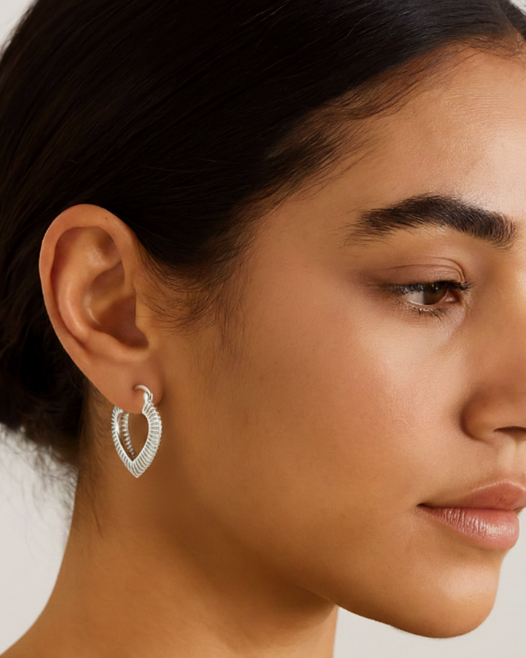 Argollas corazón Texturizado - Imagen 2